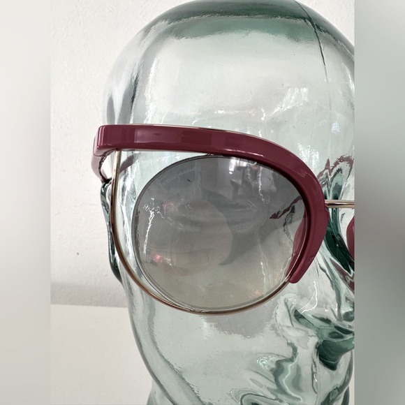 Ferrgamo Pink Cat Eye Sunglasses SF909S Funky Retro Designer - Picture 11 of 15